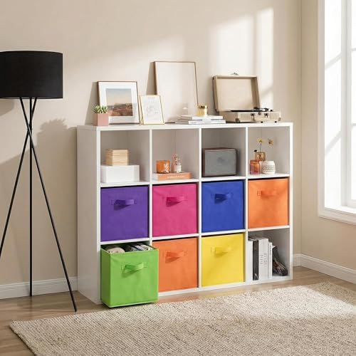 Hillban 24 Pcs Storage Cubes 11'' Collapsible Storage Bins Bulk, Multicolor - Image 2