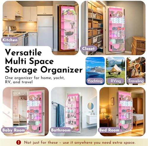 PAULONE 6-Tier Over The Door Shoe Organizer, 71" Hanging Shoe Rack with 2-Size Deep Pockets, 98 lbs Sag-Proof Capacity for Closet Entryway RV - Image 5