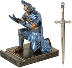 Centurion Cloak Warrior Pen Holder Phone Stand for Desktop Blue by HDMbigmiHomeDecorations