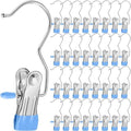 Yinder Boot Hangers Clips Laundry Hooks Hanging Stainless Steel Clothes Pins Portable Hangers for Closet Travel Socks Pants Handbags Hats Towels(Blue,250 Pcs) by Yinder