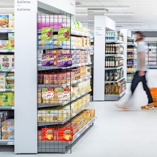 Grid Wall Commercial Grade Grid Panels Heavy Duty Panel for Retail Display 2' W x 4' H, Black (Pack of 3) Portable - Image 2