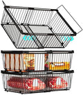 Large Freezer Organizer Bins for 10 to 20 Cu.Ft,Leak-Proof Bottom,3 Pack by ANJUBAN
