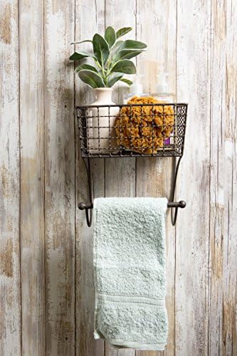 DII Rustic Bathroom Décor, Metal Storage, Small Towel Bar, Rustic - Image 5