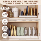 Sieral 2 Pack Expandable Pots and Pans Organizer Under Cabinet,White - Image 2