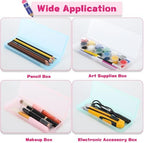 Fainne 36 Pcs Plastic Pencil Cases Bulk, Pencil Box, White Pink - Image 4