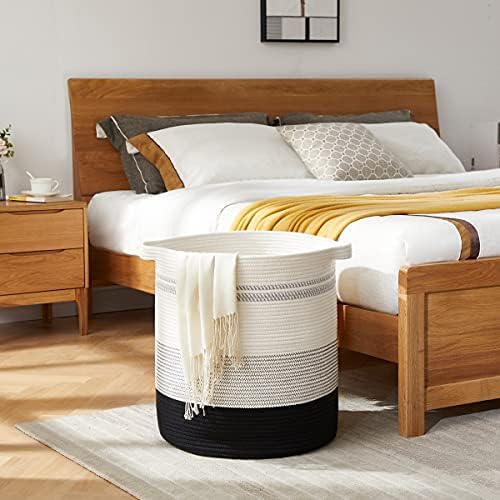 OIAHOMY 80L Laundry Basket Laundry Hamper Nursery Hamper Gradient Dark - Image 2