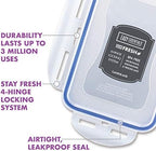 LocknLock Easy Essentials Food Storage lids/Airtight containers/Stackable, BPA Free, 6 Piece, Clear - Image 5