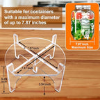 Acrylic Glass Drink Dispenser Stand, 2 Pack Water jug holder and Beverage Dispenser Stand, Drink Stand for Families, Parties and Catering Events(Fit Max 7.87 Inch Glass Drink) - Image 4