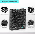 EasyPAG Desk File Organizer Heavy Duty Metal Wall Mount File Holder 5 Tier Mail Paper Folder Holder with Bottom Tray for Office Home Cubicle Countertop, Black - Image 3