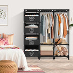 Portable Closet, Easy Assembly, Large Capacity Wardrobe Closet - Image 2