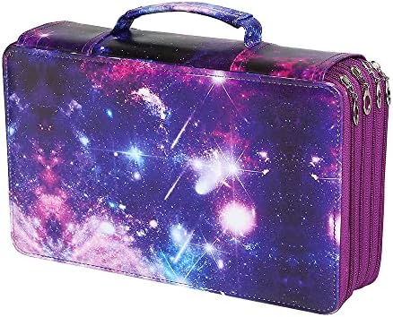 300 Slots Pencil Case 4-Layer Zipped Holder w/Handle by Lbxgap