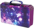 300 Slots Pencil Case 4-Layer Zipped Holder w/Handle by Lbxgap