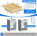 WelFurGeer Soft Close Pull Out Cabinet Organizer, 17" W x 22" D Pull Out Drawers for Cabinets, Space-Saving Cabinet Organizer with Easy Installation, Durable Pullout Drawers for Home & Kitchen - Image 3
