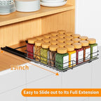 RCHYFEED Pull Out Spice Rack Organizer for Cabinet,10.5" Wx10.5Dx2.5H - Image 4