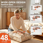 Vacuum Storage Bags for Travel with Rechargeable Air Pump,Space Saver Bags - Image 3
