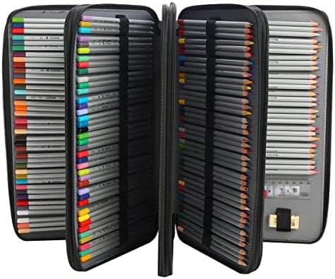 300 Slots Pencil Case 4-Layer Zipped Holder w/Handle - Image 2