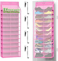 Kotkn 24-Pair Over Door Shoe Organizer for Family & Kids, Double Sided | Hanging Storage for Sneakers, Boots, Toys & Room OrganizationRose Quartz by Unknown