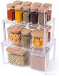 Neat Castle® Clear Acrylic Shelf Organizer - Stackable Cabinet & Countertop risers for Kitchen, Pantry, Bathroom & Vanity Storage - Minimal, Space-Saving Design by Unknown