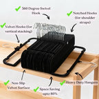 ZAKUTO Velvet Pants Hangers 50 Pack – Non-Slip Space Saving with 20 Hooks - Image 5