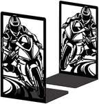 Peacoblue 5.3"x4.3"x7.9" Metal Bookends, Heavy Duty Book Ends for Shelves by PEACOBLUE