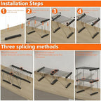 BLULEE Expandable Under Sink Organizer, No-Drill Adjustable Shelf - Image 4