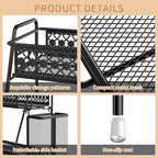 Vintage 3 Tier Bathroom Counter Organizer with Bonus Basket - Image 3