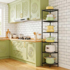 6-Tier Kitchen Corner Pot Rack, Floor Standing Corner Shelf - Image 4