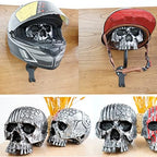 Helmet Holder,Skull Helmet Holder Wall Mount Helmet Rack with Hooks Helmet Hanger for Coats,Caps,Baseballs,Rugby Helmet,Motorcycle Accessories - Image 6