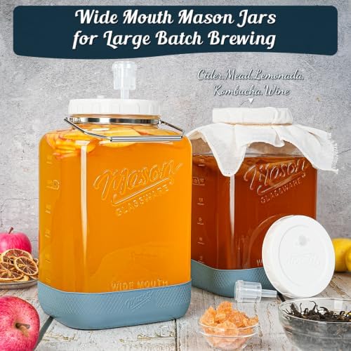 Large Fermentation Jars with Airlock, 2 Gallon Glass Jar with Lid - Image 3