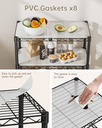 Golpart 8Tier Adjustable Storage Shelves Metal Wire Shelving Standing Shelf - Image 5