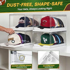 Vtopmart 2 Pack Stackable Baseball Caps Organizer, Each Holds 12 hats - Image 6