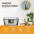 Ziliny 4 Pcs Mesh Wire Baskets for Organizing, Large, Black - Image 3