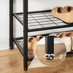 HOOBRO Hall Tree with Bench, Coat Rack Shoe Bench Set, Entryway Shoe Rack with Coat Hooks, Hall Tree, 39.4" L x 11.8" W x 18.1" H, Industrial, for Front Door, Rustic Brown BF071MT01G1 - Image 6