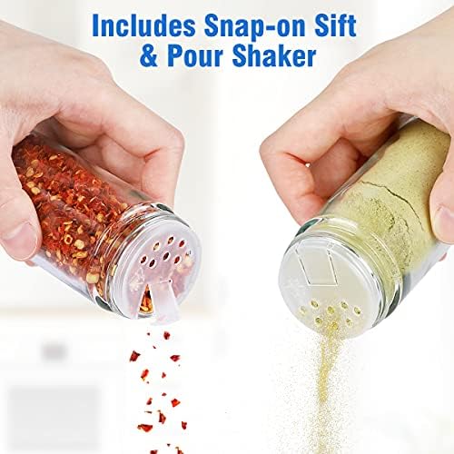 CANTAMI Spice Rack Organizer with Jars for Cabinet(20Pcs), Revolving - Image 4
