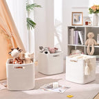 11 Inch Storage Cubes, 6 Pack Cube Storage Bins for Organizing, Cotton Rope Woven Baskets for Shelves, Bathroom, Kids Room, Closets, Baby Nursery - Image 3