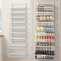 POKIPO 9 Tier Over The Door Pantry Organizer, 2 in 1 Wall Mount or Hanging Spice Rack with Adjustable Deep Basket, Heavy-Duty Seasoning Organizer and Storage for Kitchen Cabinet Closet Bathroom by POKIPO