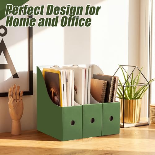 Thenshop 24 Pcs Magazine Files Cardboard Holders,Classic,Dark Green - Image 6