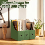 Thenshop 24 Pcs Magazine Files Cardboard Holders,Classic,Dark Green - Image 6