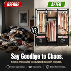 Portable Closet, Large Capacity Wardrobe Closet, Easy Assembly - Image 7