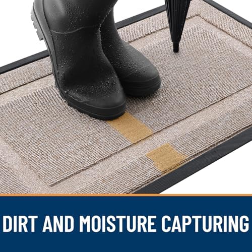 OLANLY Front Door Mat Outside 59x34, All-Season Heavy-Duty Rubber Doormat - Image 4