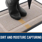 OLANLY Front Door Mat Outside 59x34, All-Season Heavy-Duty Rubber Doormat - Image 4