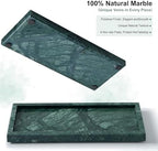 Natural Marble Vanity Tray, Stone Organizer for Bathroom & Kitchen - Image 3