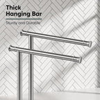 Hoimpro Hand Towel Holder Stand Towel Bar Rack Countertop Brushed Nickel - Image 4