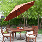 Blissun 26.5 lbs Outdoor Living Heavy Duty Round Antiqued Patio Umbrella Base, Bronze - Image 6