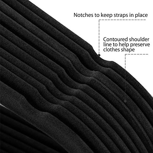 aheetech Velvet Hangers 100 Pack, Non-Slip Cascading Hangers, Swivel Hook - Image 5