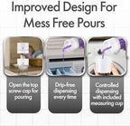 3-Pack Laundry Detergent Dispenser, Mess-Free Pour, 50oz, Clear Plastic - Image 2