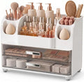 Large Makeup Organizer Countertop for Vanity Skincare Organizers by KQJS