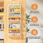 6 Tier Pantry Door Organizer Storage Spice Rack Adjustable Basket 57.09"H - Image 5
