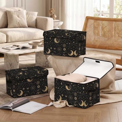 Fabric Storage Bins with Lids,Under Bed Storage Containers 3Pack - Image 5