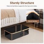 StorageWorks 7" Low Profile Underbed Storage Containers with Bamboo Frame - Image 6